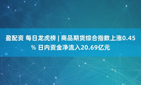 盈配资 每日龙虎榜 | 商品期货综合指数上涨0.45% 日内资金净流入20.69亿元