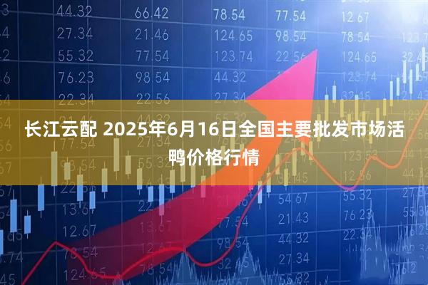 长江云配 2025年6月16日全国主要批发市场活鸭价格行情